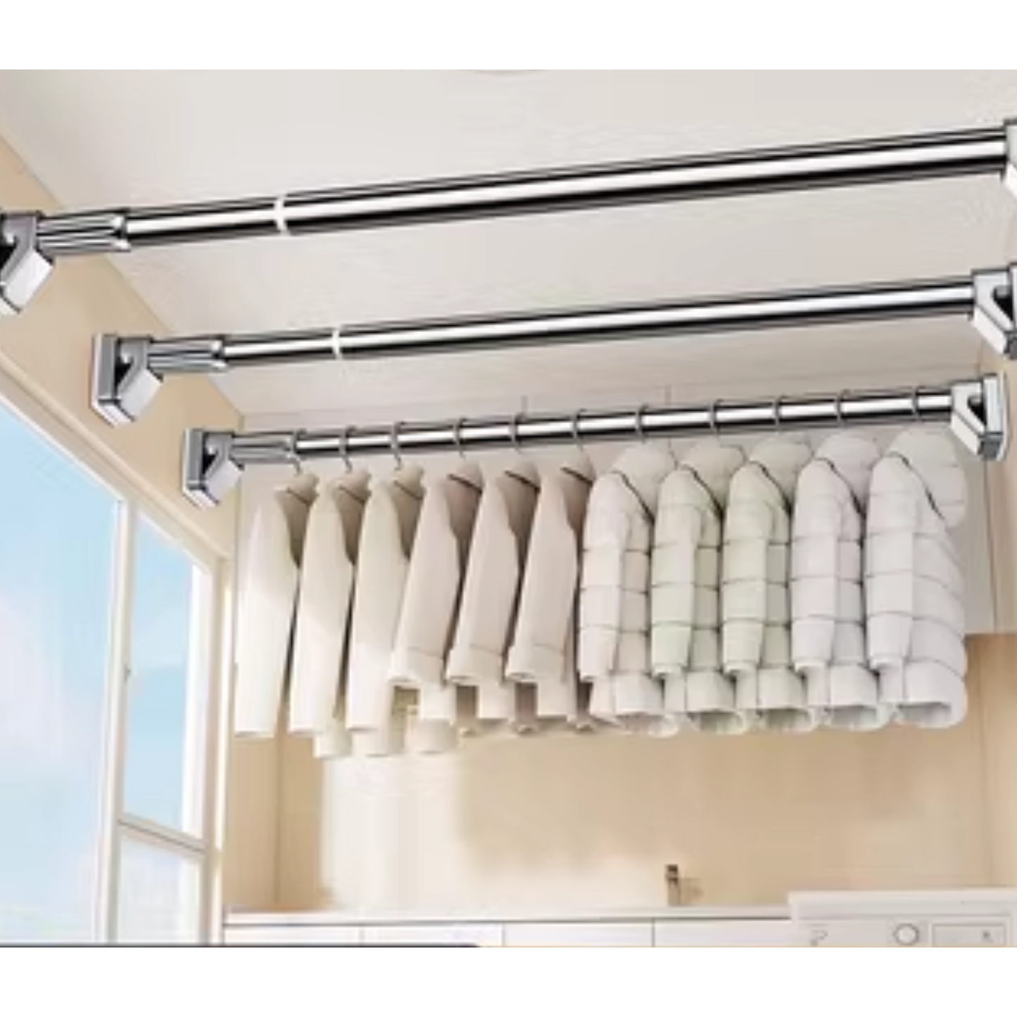 Barra Extensible Cortina Armario Ducha